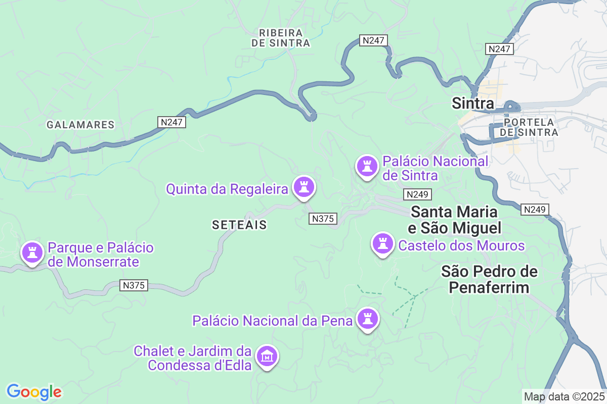 Map of Quinta da Regaleira